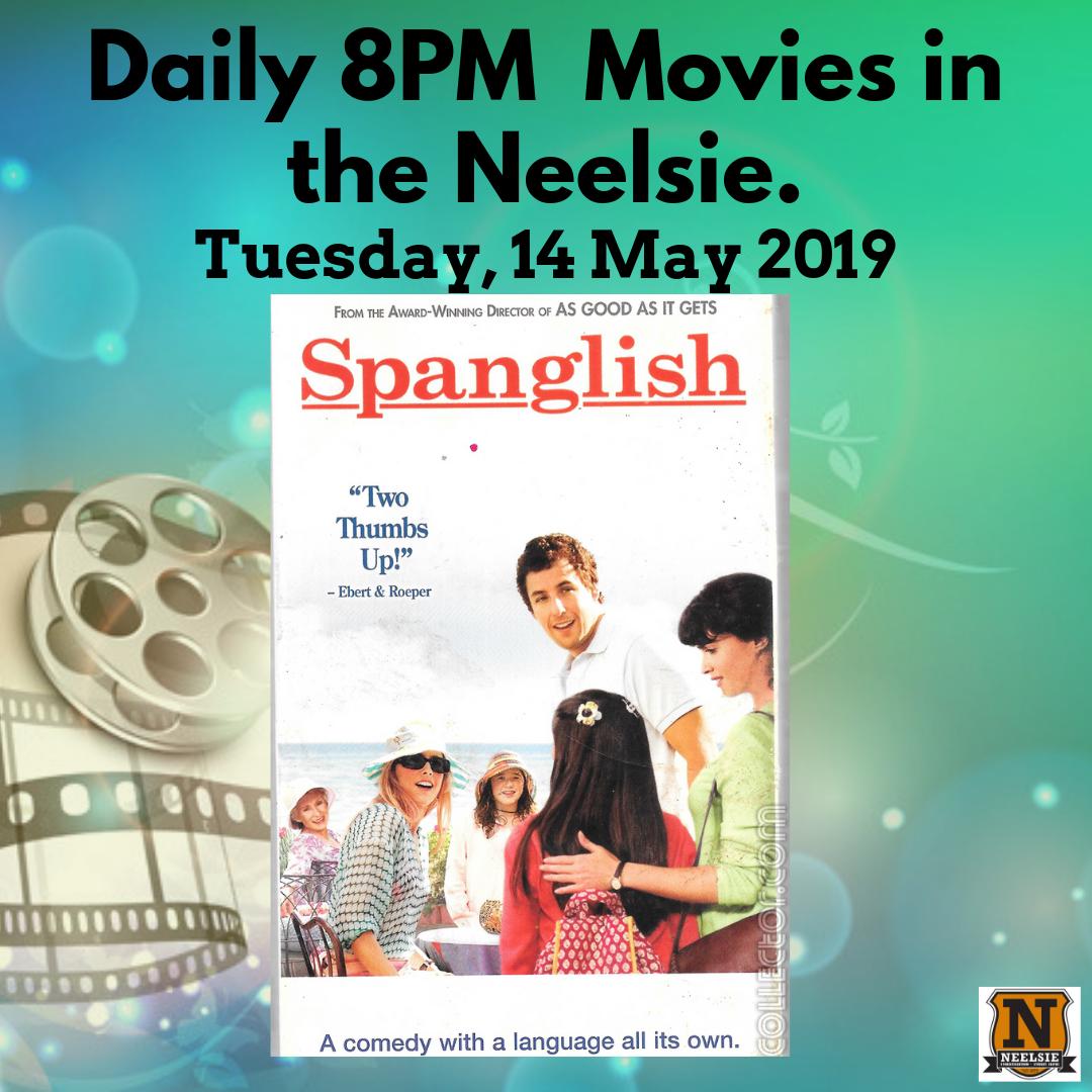 Catch the 2004 American romantic comedy-drama film written and directed by James L. Brooks and starring Adam Sandler, Téa Leoni, Paz Vega, and Cloris Leachman tonight on the Big screen! Hope to see you there!