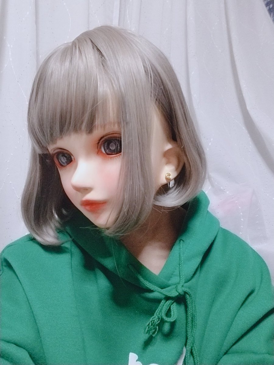 キグルミ　着ぐるみ　等身大ヘッド　マスク　アイとウィッグ付き キグルミ 着ぐるみ 等身大ヘッド マスク アイとウィッグ付き