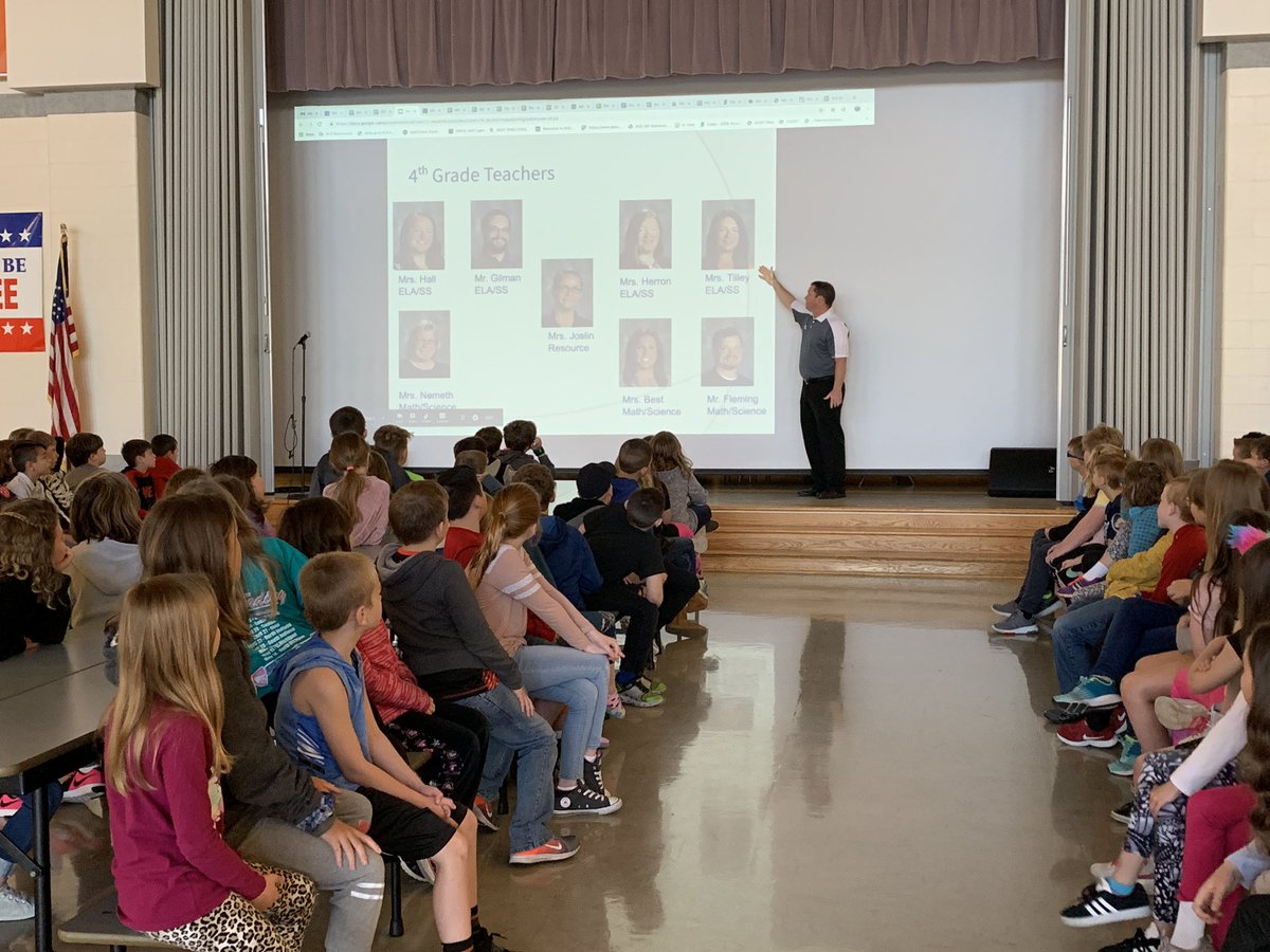 Getting the scoop on 4th grade from Mr. Whitaker #jbsrocks #proud2bMIS