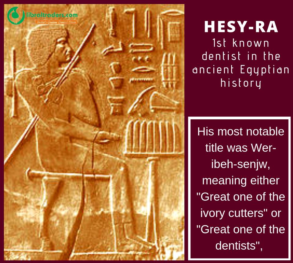 Hesy-Re was the high officials during the 3rd dynasty under the reign of king Zoser. His most important title that he gained was the senior of the dentists and physicians. Hesy-Re considered the 1st dentist in the world.

#Dentistry #Dentist #DentistryFacts