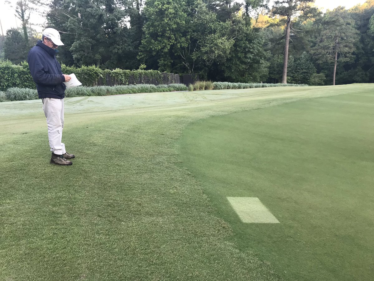 turfdom's tweet image. Iron! What can foliar Fe do for you? Well here’s what a check on a Tifeagle green says... a lot! So does Mark Hoban, GCS. Simplot has one that’s a hit called #ExtremeGreen16 #Fe @SimplotPartners