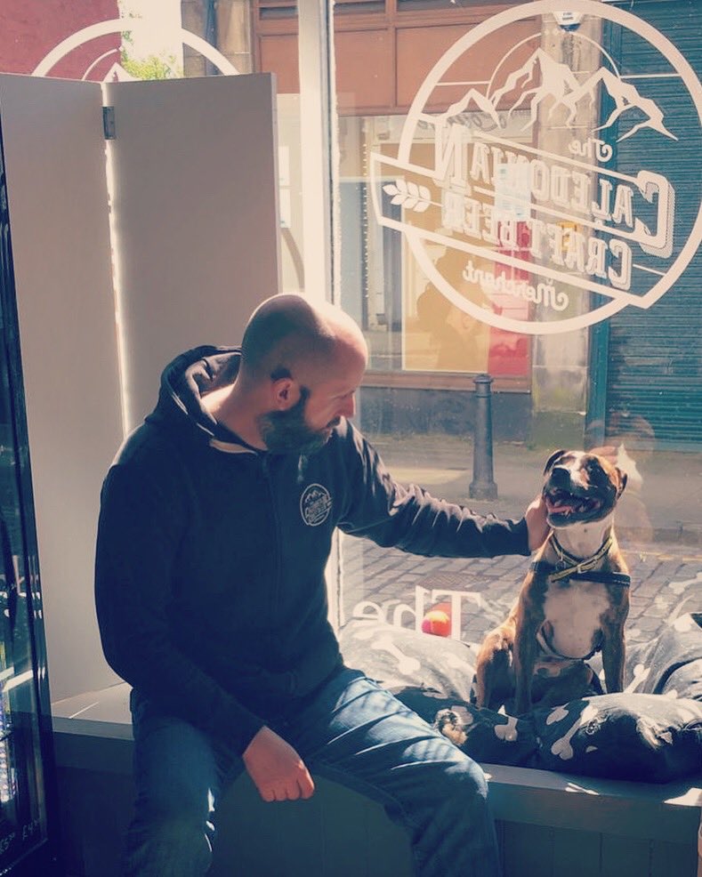 TheCCBM's tweet photo. Beer delivery isnโt here yet, so no fancy photos for a change. (At least not yet) Here instead to keep you occupied is a photo of me and Kobeโs in the shop window, chilling out and loving life. ๐
#craftbeer #dunfermline #shoplocal #maygate #supportlocal #sunshine #beerdog https://t.co/6eU8Dk1hGM