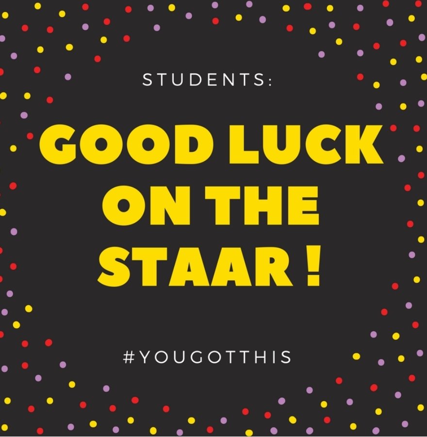 To our 3rd and 4th graders @CarrilloES_HISD #yougothis #STAARready #STAAR #HISD