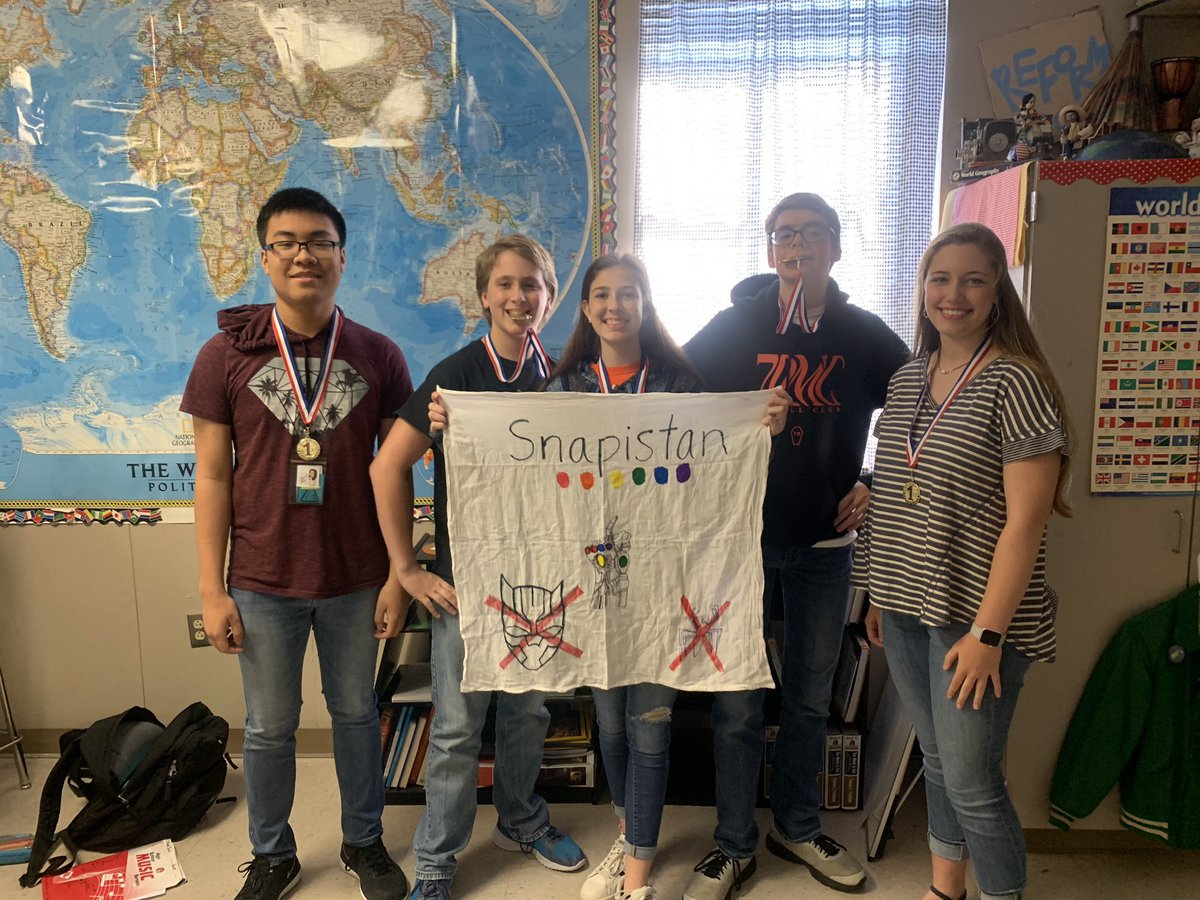 RuizAVID's tweet photo. And finally... announcing the teams who took home GOLD in the second annual AP Human Geography Olympics!!! π₯π₯π₯π₯ #Elemonators #JILART #Snapistan #PluvioFluvia @BrenhamHS https://t.co/HTlomJKYM2