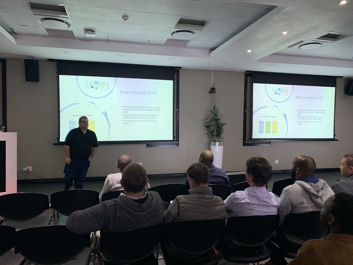 warrendt's tweet photo. Letβs do a thing! This months @jhbazure_users meetup about #IoT with #Azure #RaspberryPi #cropbox @MicrosoftSA https://t.co/1vHJbUO0to