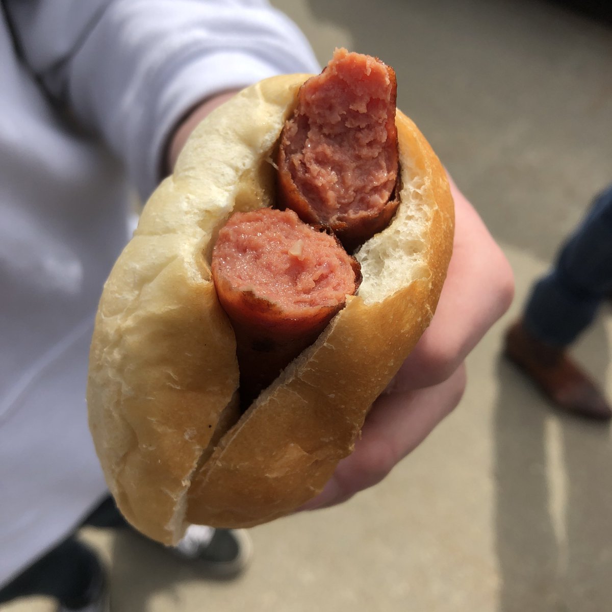 deskofdoug's tweet photo. #hamdogs Two hot dogs on a hamburger bun. Make yours and tweet it out. #trending @mchswolves @tater_90 #bbq #highschool #canada #grad2019 https://t.co/OzZzVPi84O