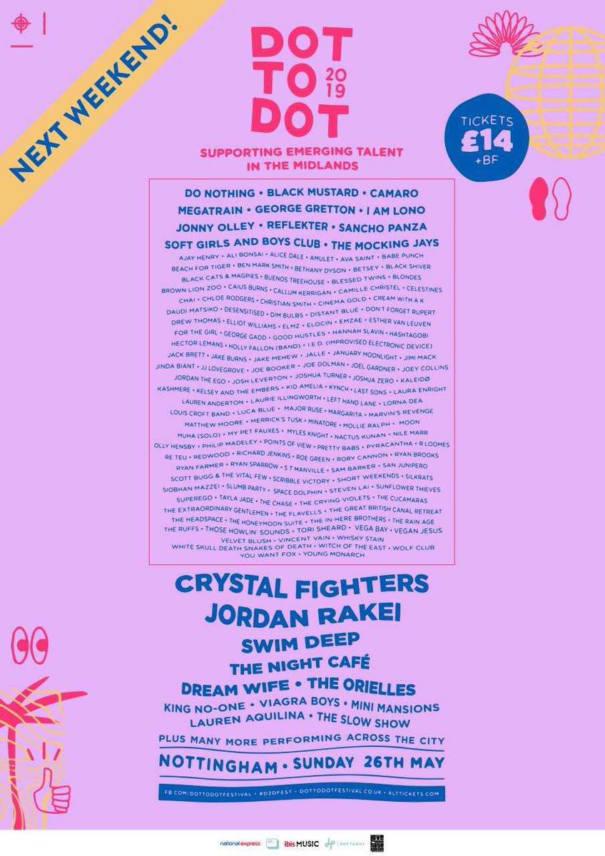 Beyond excited to share with you that I’ll be playing at this years @d2dfest in Nottingham! 
.
.
.
.
.
#music #festival #singer #song #dottodot #nottingham #uk #americana #rock #country #summer