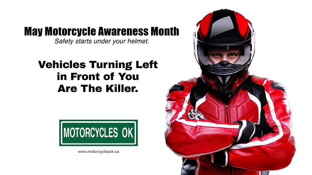 MotorcyclesOK's tweet photo. It's actually safety awareness month, every month... https://t.co/7RvoSYMsZw