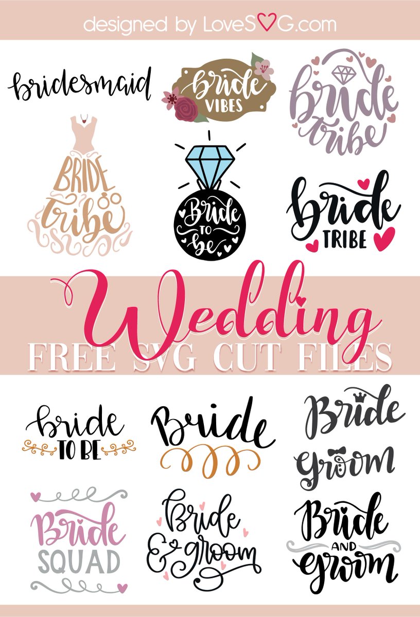 Lovesvg Com On Twitter Like Promised Free Wedding Svgs Are Here Https T Co Jk4wtlcv2d Today S Newsletter Is Jampacked With Tutorials And Freebies You Need To Grab Weddingsvgs Weddingdiy Svgcutfiles Cricut Silhouette Https T Co