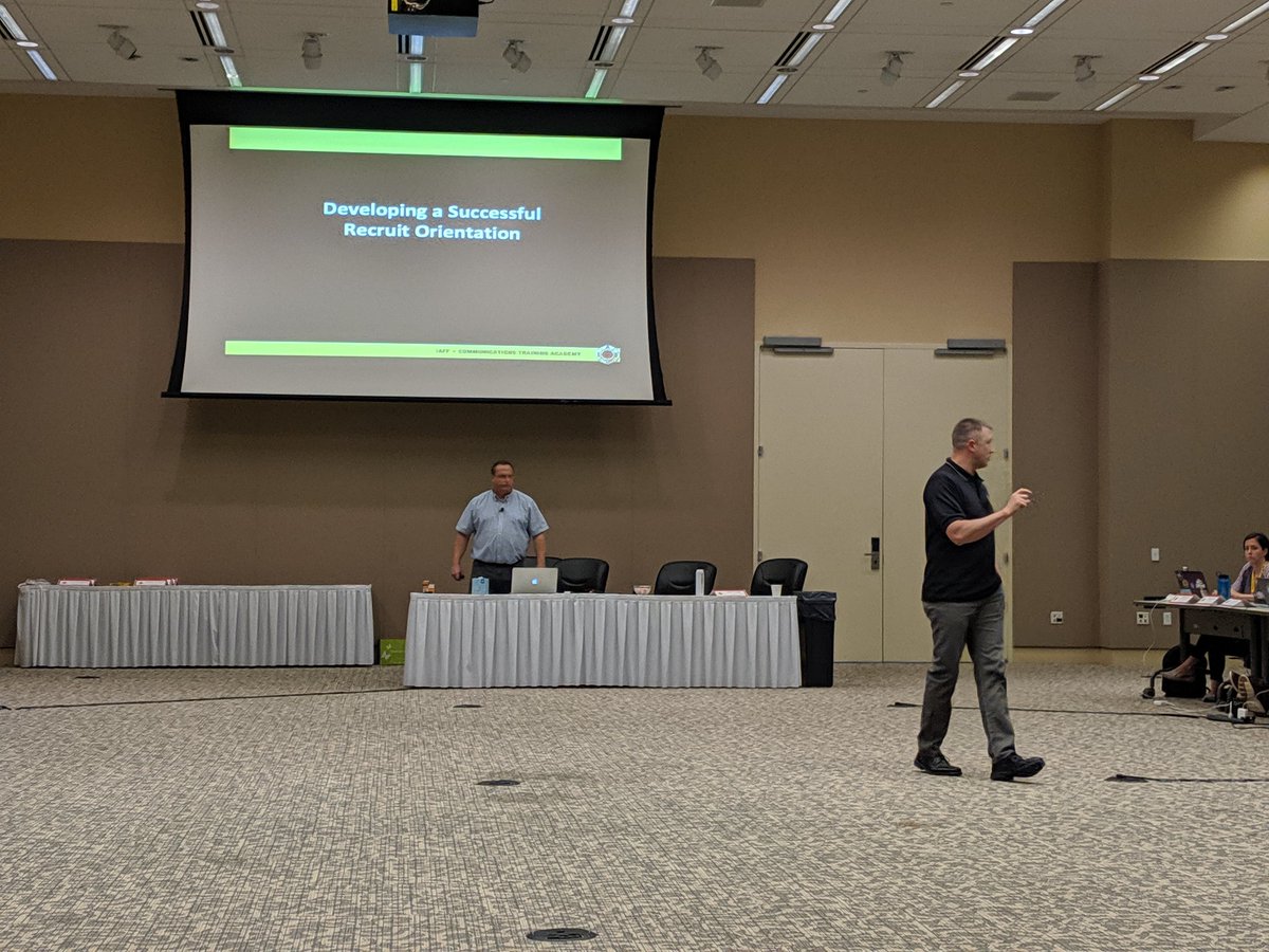 IPFF2's tweet photo. Afternoon of Day 2 at #IAFFCTA has @IAFFNewsDesk teaching members how to successfully speak to new recruits on the importance of #labor https://t.co/bwmriueZd1