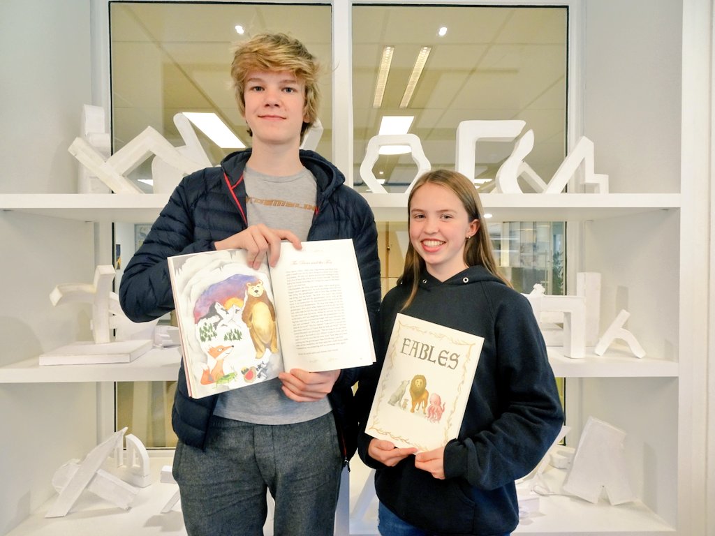 ISB_Arttease's tweet photo. The Fables Book Revealed: Celebrating Collaboration of Art & Language #ELD #ISBartists #DoubleVision #MSlearns #Collaboration #Crosscurricular #Authors #Illustrators #Artbook #Fablesbook #Fables #ISBCelebrates #Creativity @ISB_MS @Karen__Stephens @luburicl @IntSchBrussels https://t.co/VdpUfakplB