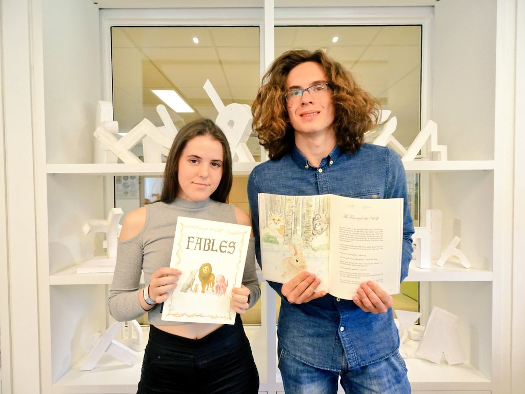 ISB_Arttease's tweet photo. The Fables Book Revealed: Celebrating Collaboration of Art & Language #ELD #ISBartists #DoubleVision #MSlearns #Collaboration #Crosscurricular #Authors #Illustrators #Artbook #Fablesbook #Fables #ISBCelebrates #Creativity @ISB_MS @Karen__Stephens @luburicl @IntSchBrussels https://t.co/VdpUfakplB