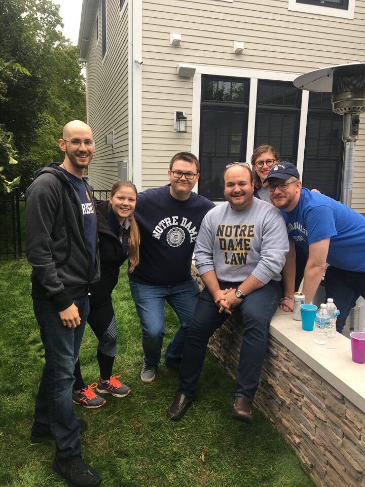 ND_IPLS's tweet photo. IPLS had such a great year!!! Big thanks to @markpmckenna, @syelderman, Prof. Clifford,  and Prof. Farrington for being the best IP faculty a school could ask for 💙💛💙💛 https://t.co/KnHhTiJ75b