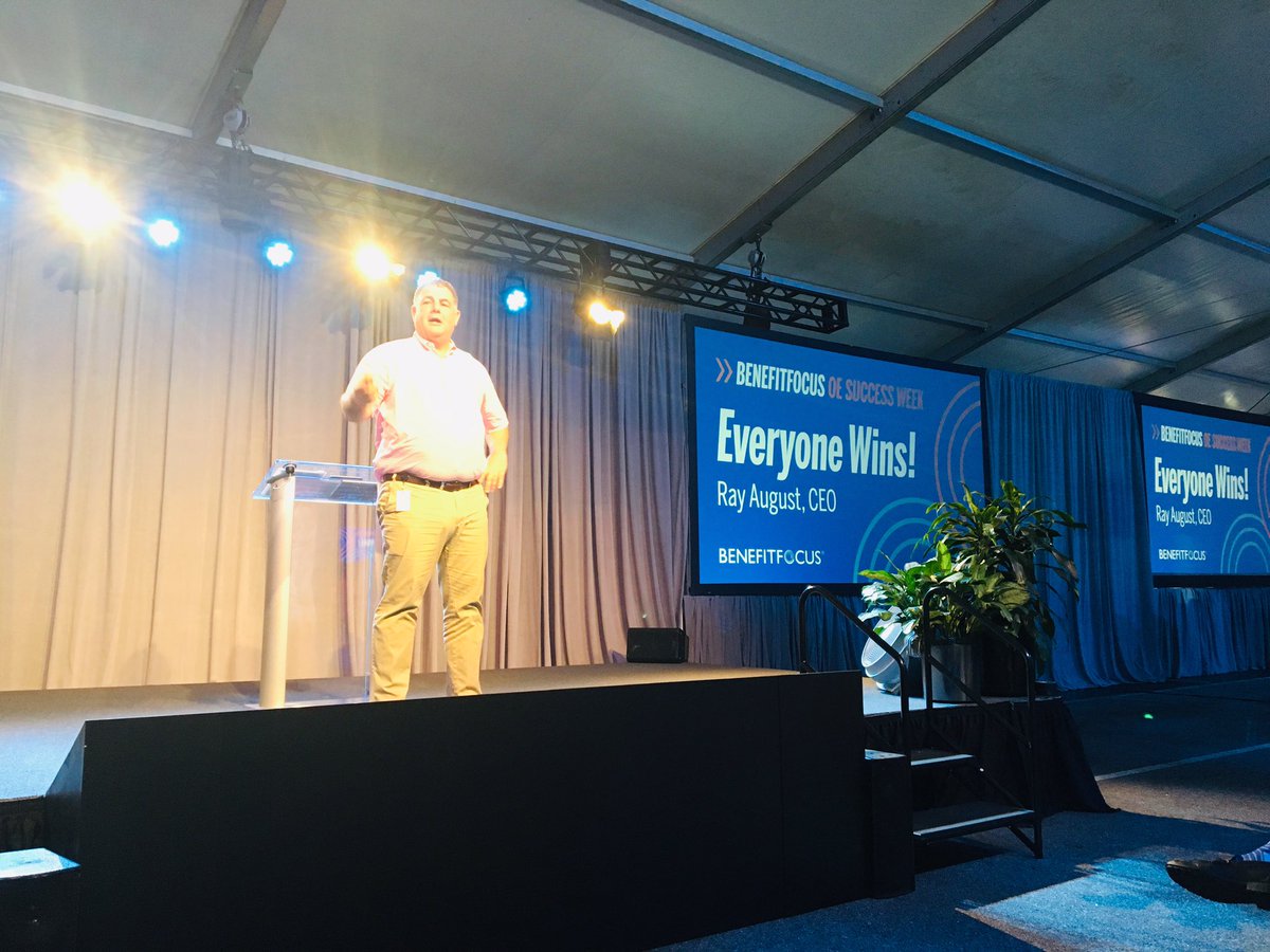 jennacolman's tweet photo. @raugust kicking off #oesuccessweek @Benefitfocus ! Here we go! https://t.co/AwXsFaqxyU
