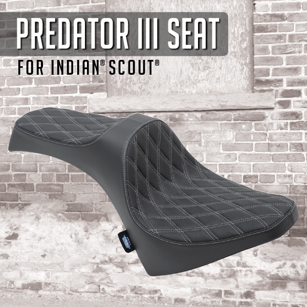 New Predator III for 16-19 Indian Scout/Scout Sixty models (except Scout Bobber). Available in 4 styles. Contact your <a href="/DragSpecialties/">Drag Specialties</a> dealer to order. seats.dragspecialties.com/products/?prod… #indian #scout #indianmotorcycle