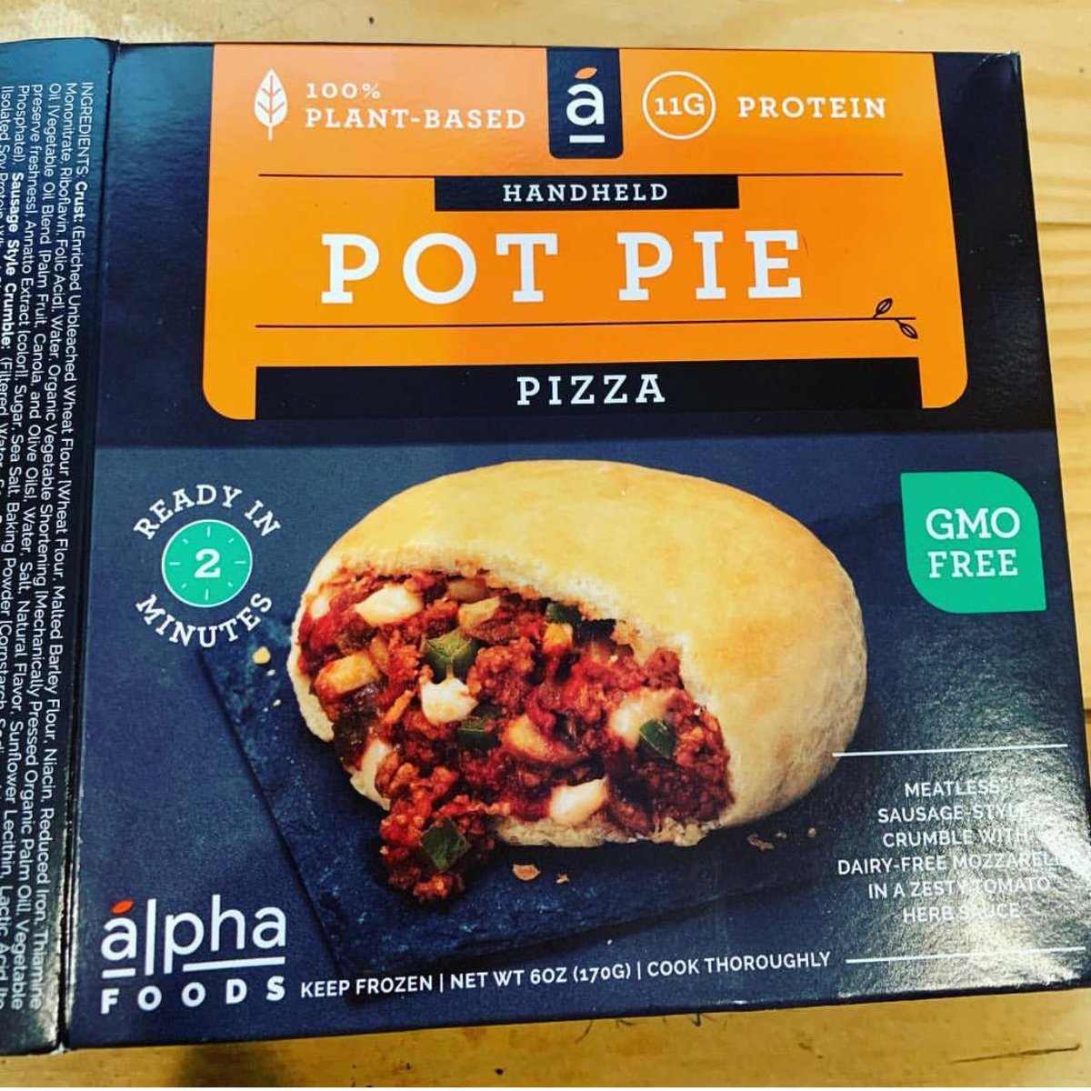 alphafoods's tweet photo. It seems the pizza flavor is "taking the pie" in terms of favorites. Do you agree? 🍕😍 #AlphaPotPie #PizzaLove⠀ https://t.co/HkERdv5rkP