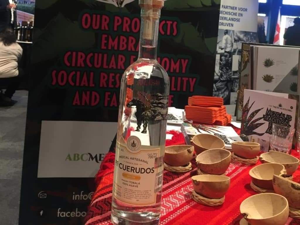 mezcal_oaxaca's tweet photo. Mezcal Los Cuerudos presente en
Diplomats wine Extravaganza by #diplomatmagazine, realizado en el país de Holanda. https://t.co/oLEgol0wqJ