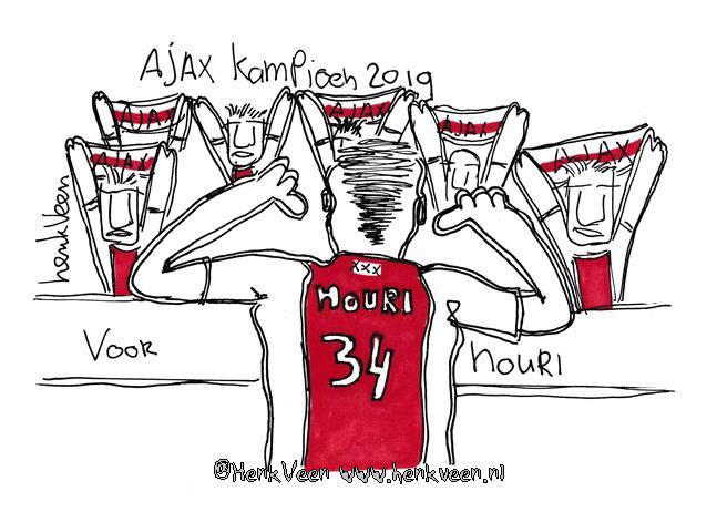 henkveen's tweet photo. WIN deze #AJAX #tekening ✍️ en #voorspel #graAJA  
#VOLG ons #BEIDE
en #RETWEET
@ajaxfanzonenl 

AJAX KAMPIOEN ❌❌❌ 
34 voor nouri 🙏 https://t.co/ZrcxpO8dIZ