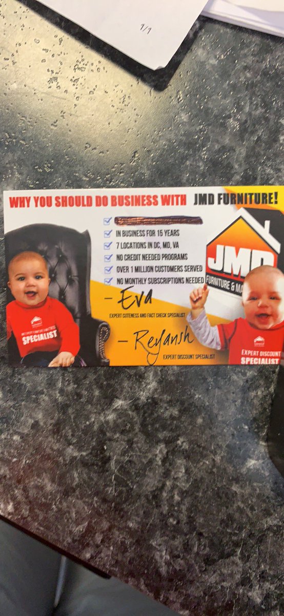 mspreetijoshi's tweet photo. My nephew and niece. #jmdfurniture #Entrepreneursinmaking https://t.co/0DsrlbxMxv