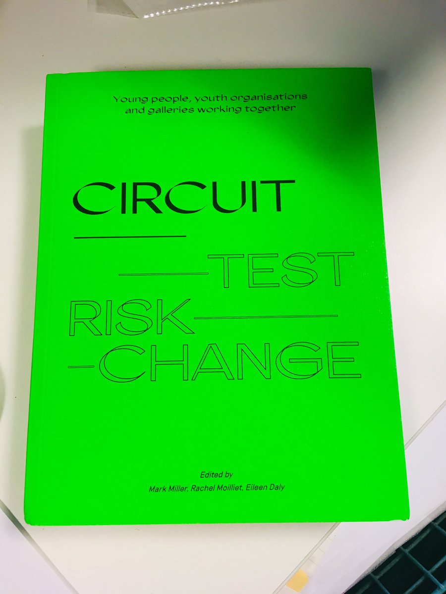 afmmurray's tweet photo. delighted to have this thumping though the letter box today. an amazing achievement and such an important piece of work. WELL DONE TO EVERYONE INVOLVED! 💚🥂💚 I have so much to learn from this I can’t wait to start reading! @CircuitPHF @Tate #riskchange #youngpeople https://t.co/4kxtor7AP1