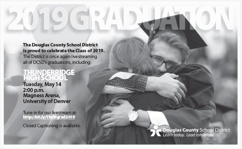 dcsdk12's tweet photo. Congratulations to the ThunderRidge class of 2019! Follow along with your graduate here on Livestream https://t.co/W7Ai6ux40v https://t.co/9dmxCQzKes