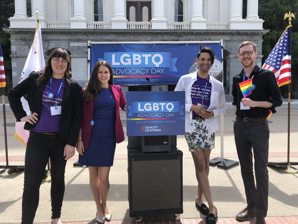 NARAL members and staff are honored to be at the @eqca Advocacy Day in Sacramento! Reproductive health and LBGTQ rights clearly overlap and all of our freedoms are interconnected. #LGBTQAdvocacyDay