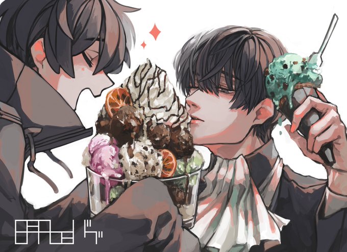 「hair between eyes ice cream」 illustration images(Latest)｜15pages