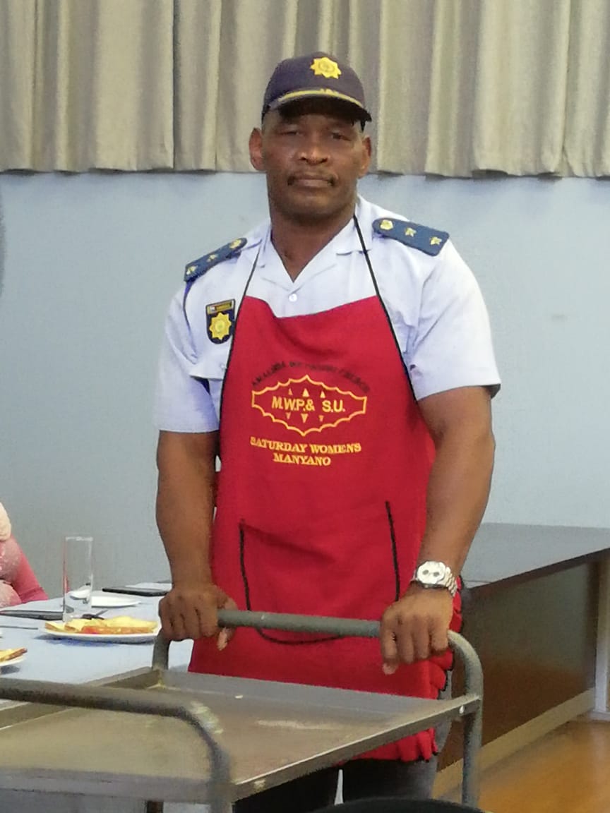 SAPoliceService's tweet photo. #sapsEC #SAPS Cambridge #Men4Change treated female colleagues to a special #MothersDay breakfast today at the Cambridge SAPS Hall. The purpose of the day was to unite the employees of the Cambridge SAPS, to celebrate and to honour the women at the station. ME https://t.co/BAdwrvZtwk