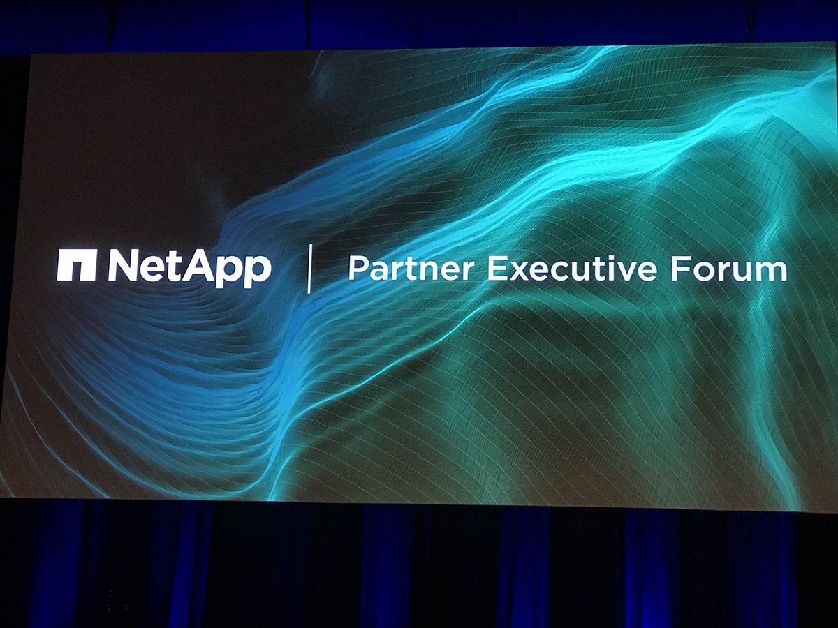 Now we start with the #NetAppPEF in Madrid. I am curious about new Informations and the future strategy.
#NetAppUnited