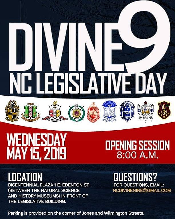 AdvanceCarolina's tweet photo. HAPPENING TOMORROW! #Divine9NCLD #ncpol #blackfraternities #blacksororities #HBCUSustainability #Communityservice #BlackExcellence #nclegislativeday #RaleighNC #NorthCarolina #NPHC #greeks #retweet SHARE WITH YOUR NETWORKS ! https://t.co/d0pEG66vbZ