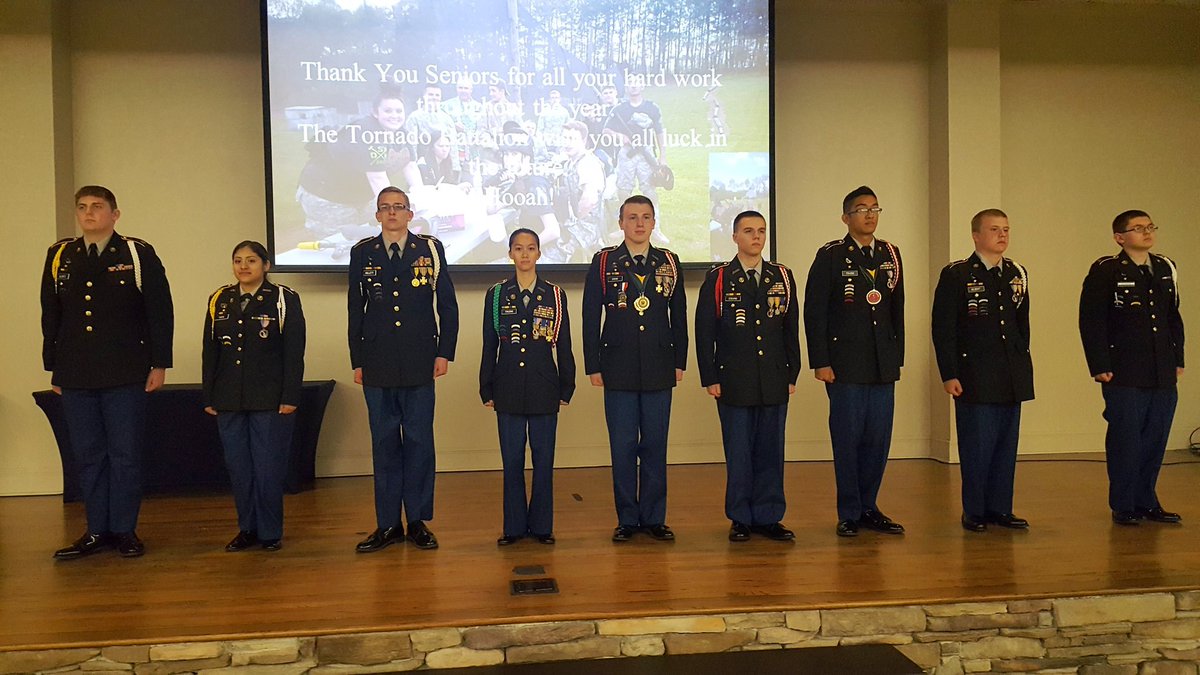 Thank you for all your hard work, JROTC Seniors!