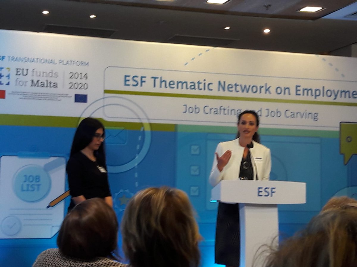 AEIDL's tweet photo. Inspiring presentation by Malta's Lino Spiteri Foundation. A driving force for job crafting in #Malta in close partnership with public authorities. #ESFThematicNetwork on #employment. #esf https://t.co/03AKPHiimI