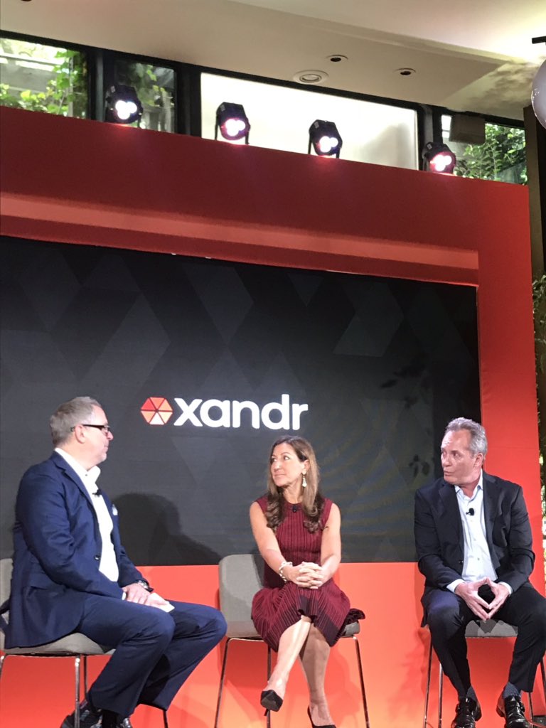 Rick Welday, President Xandr Media chats with <a href="/DonnaSpeciale/">Donna Speciale</a> @WarnerMediaGrp and Mark Wright <a href="/ATT/">AT&T</a> on stage right now, speaking about how we are all ONE company and how together, we can make it happen for the customer. #XandrFront