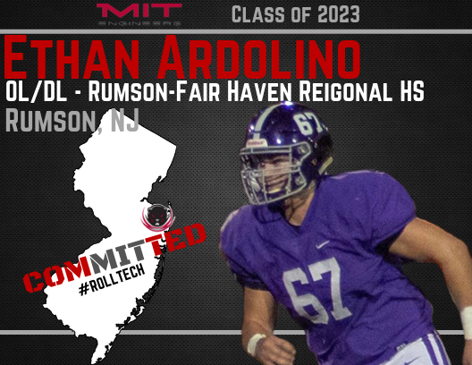 MITFootball's tweet image. Another Big Dog out of NJ!  Excited to have Ethan Ardolino from @RFH_Regional @RFH_Football @rfhtouchdown @TheRFHDawgpound #RollDawgs to #RollTech #MITFootball 🏈🐶