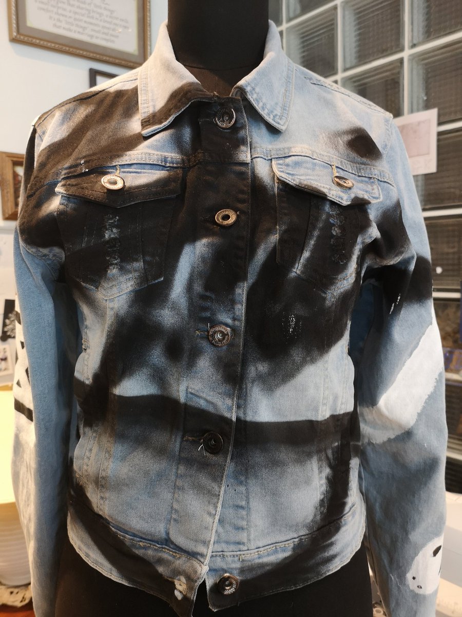 Sale > spray paint jacket custom > in stock