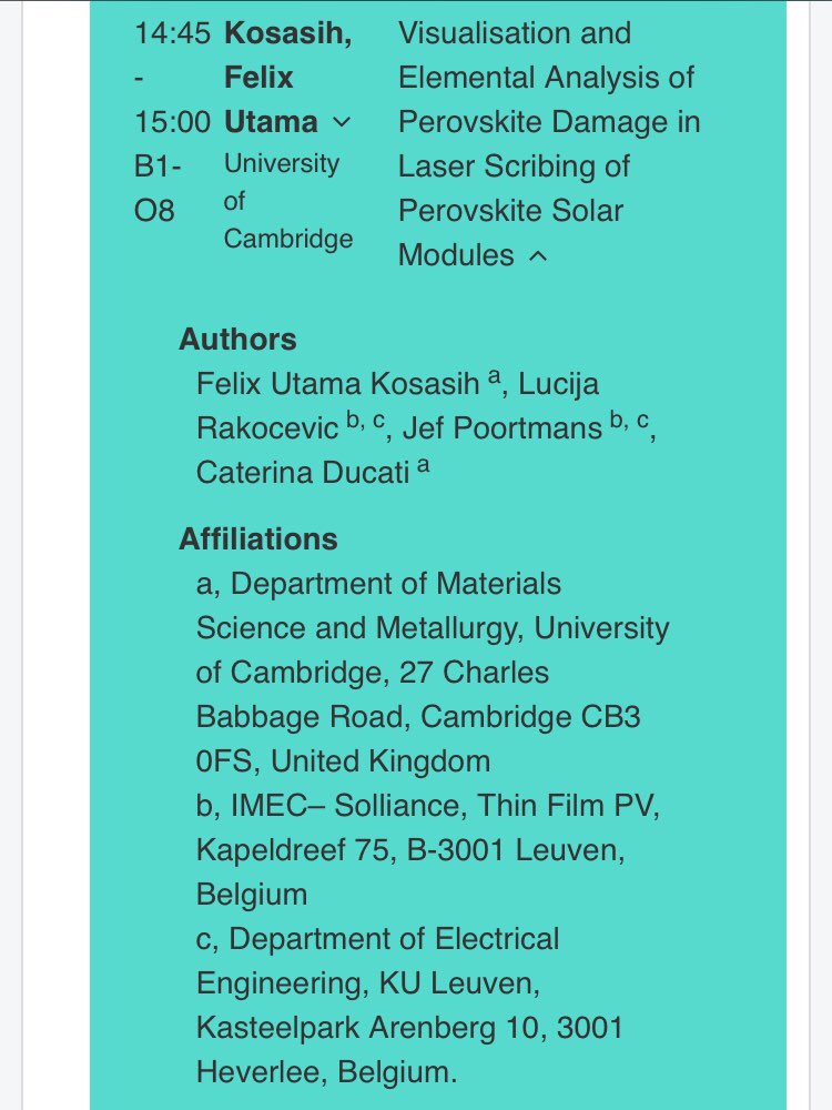 fukosasih's tweet image. Come for the perovskite, stay for the tiramisu. #HOPV19