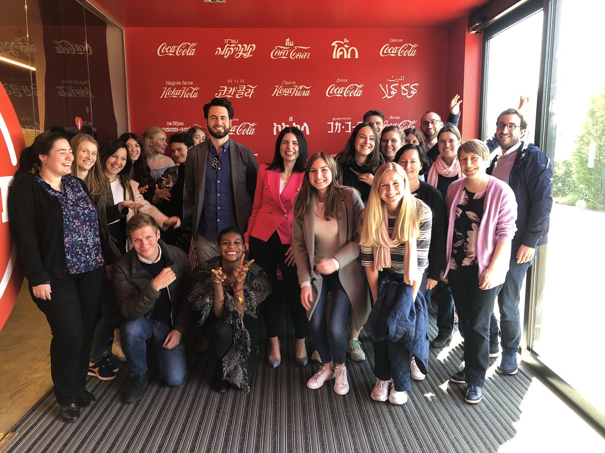 AmChamEU's tweet photo. Our team had to opportunity to visit our member company @CocaCola’s site in #Antwerp today! We learned a lot about their #sustainability efforts, #recycling, and how their products are made and distributed. Thanks to @sophiachryso for hosting us 🙏🏻 https://t.co/S7PiUkMOya