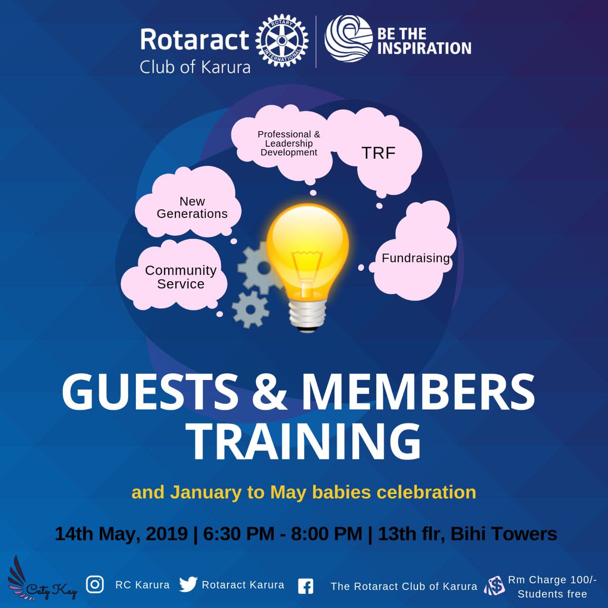 RotaractKarura's tweet image. All are welcome, its about learning more on Rotary amd Rotaract and what is expected of members and guests looking to join #RotaryConnectsTheWorld #Rotaract #betheinspiration