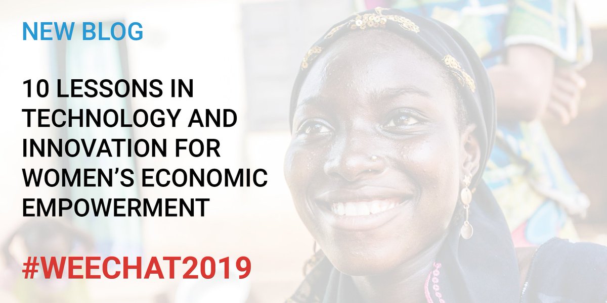 #ICYMI: We highlighted 10 lessons to inform your work in technology & women's economic empowerment 💻📱💳 bit.ly/2VbpRcW 

@Nathan_Inc @PactWorld @PCIGlobal @fhi360 @ICRW @matontine @mSTAR_Project #WEECHAT2019