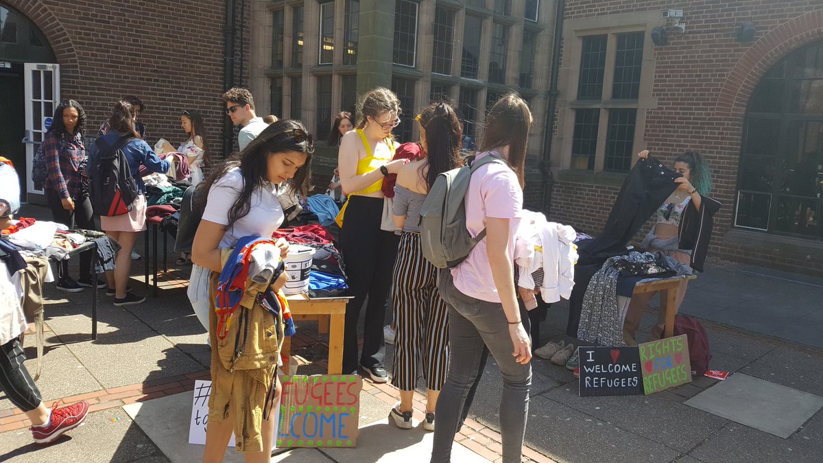 Lovely to see so many people at our kilo sale to support our volunteering projects with refugees in Birmingham. We're here until 6 if you haven't popped by!