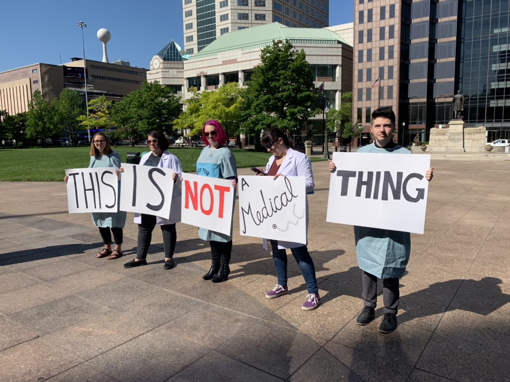 FaithChoiceOhio's tweet photo. Major quackery happening at the Statehouse with the introduction of fake science via the abortion “reversal” bill. #thisisnotathing https://t.co/XHXGKxuqFh
