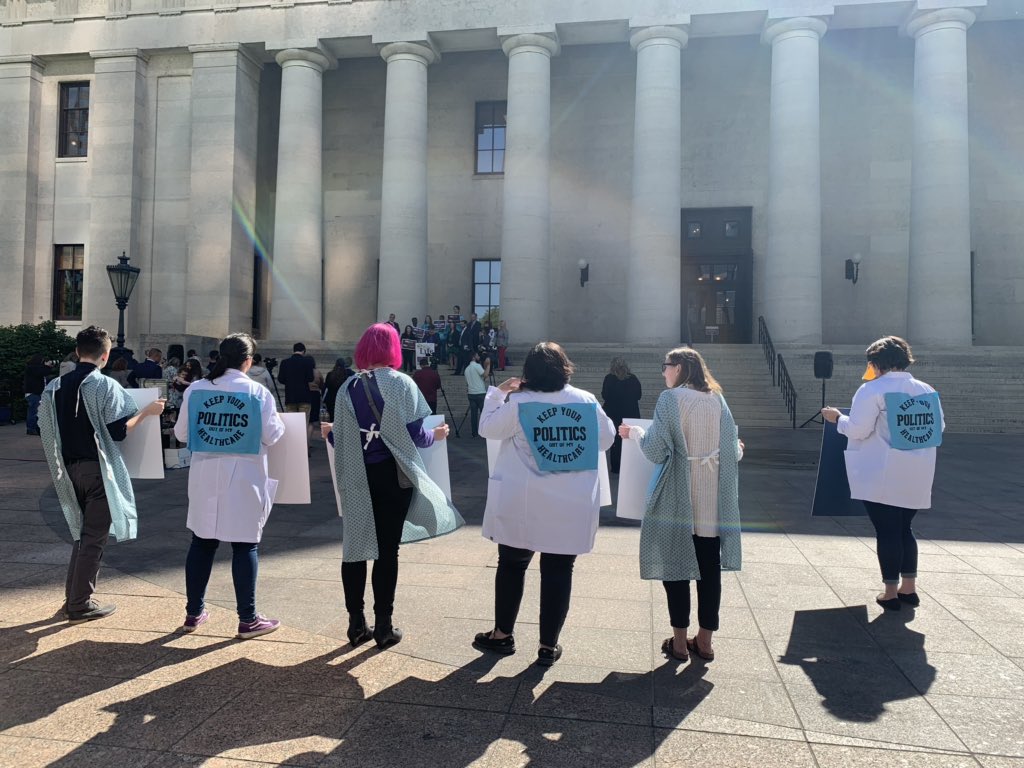 FaithChoiceOhio's tweet photo. Major quackery happening at the Statehouse with the introduction of fake science via the abortion “reversal” bill. #thisisnotathing https://t.co/XHXGKxuqFh