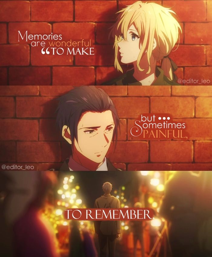 Anime Quotes on Twitter "Anime Violet Evergarden Anime Quotes Deep Quotes Memories Anime