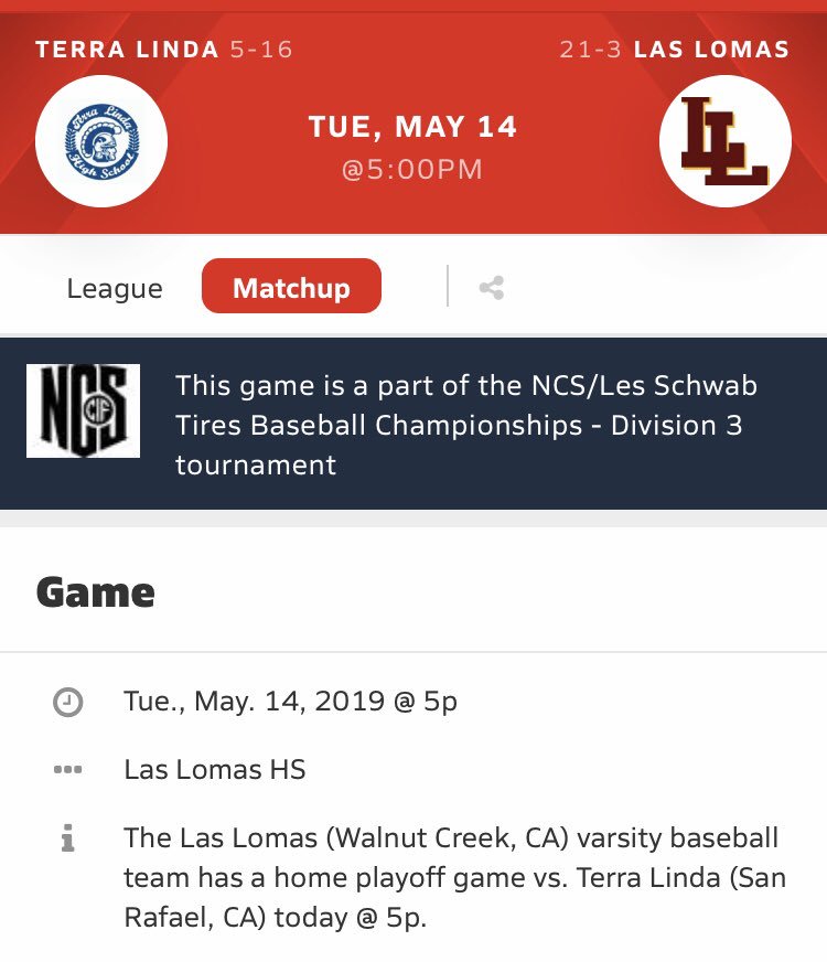 Las Lomas Baseball tweet media
