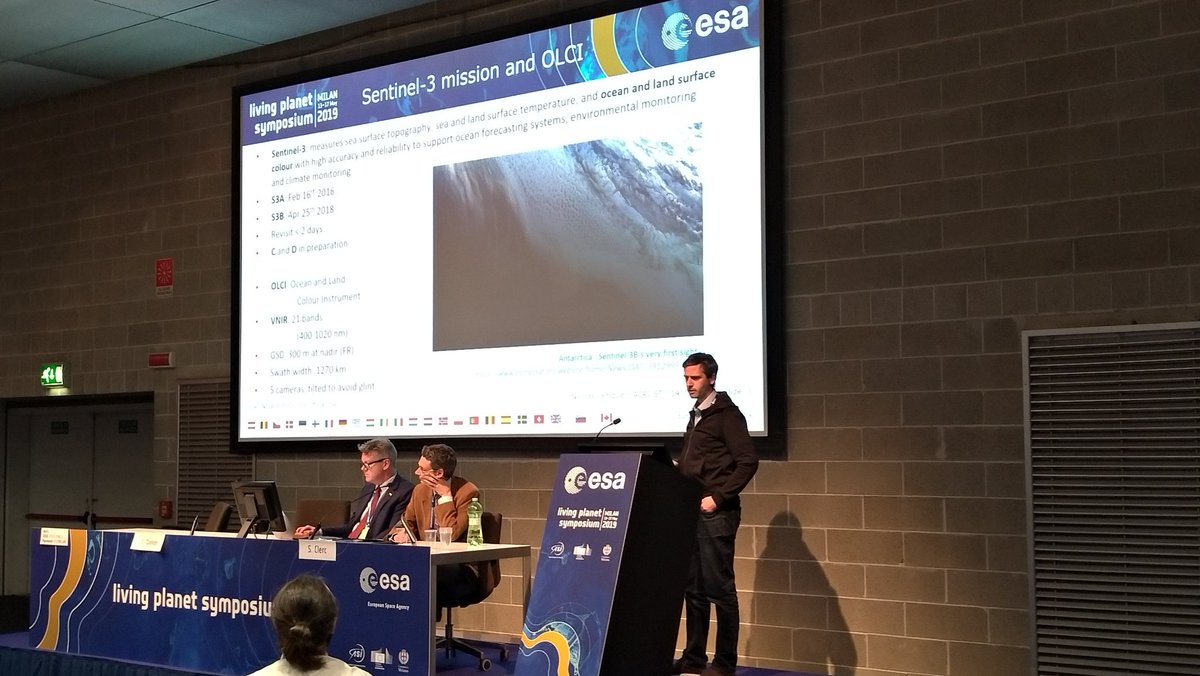 acri_st's tweet photo. Nicolas LAMQUIN, @acri_st staff at the Sentinel 3 tandem mission session #LPS19 https://t.co/vY9Ffe69Uy