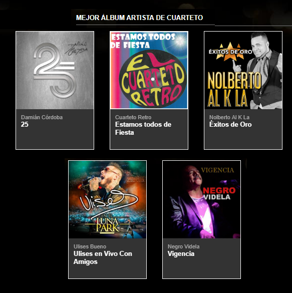 NotiTropicales's tweet photo. Exitos y suerte para todos esta noche!!. hoy #PremiosGardel y el cuarteto dice presente!Ya la nominacion es un premio, y un gran reconocimiento a sus carreras,su gran disco y su trayectoria.@damicordoba @UlisesBuenoSOY @SoyUlisesBueno #cuartetoRetro #nolbertoAlkala  #NegroVidela https://t.co/qCBoAltVO7