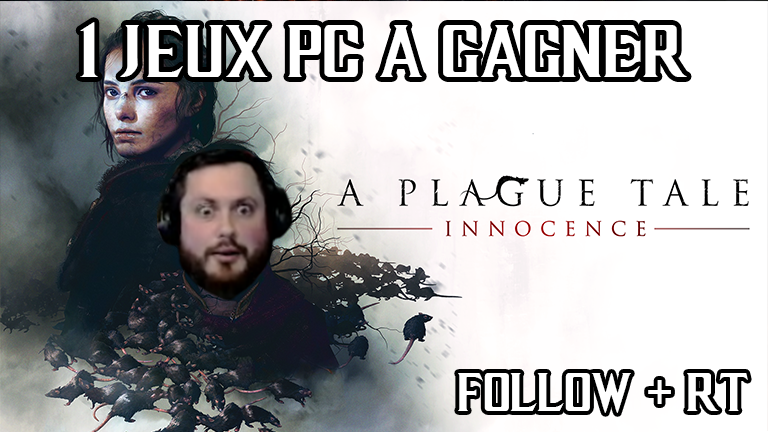 TiTav1on's tweet photo. Vous avez envie de gagner un exemple du jeu A Plague Tale sur PC, c'est tout simple !
>> FOLLOW + RT <<
Tirage au sort Mercredi 15/05 à 23h
(oui c'est tard, mais je suis là avant hein !). https://t.co/VT2B4AfPl6