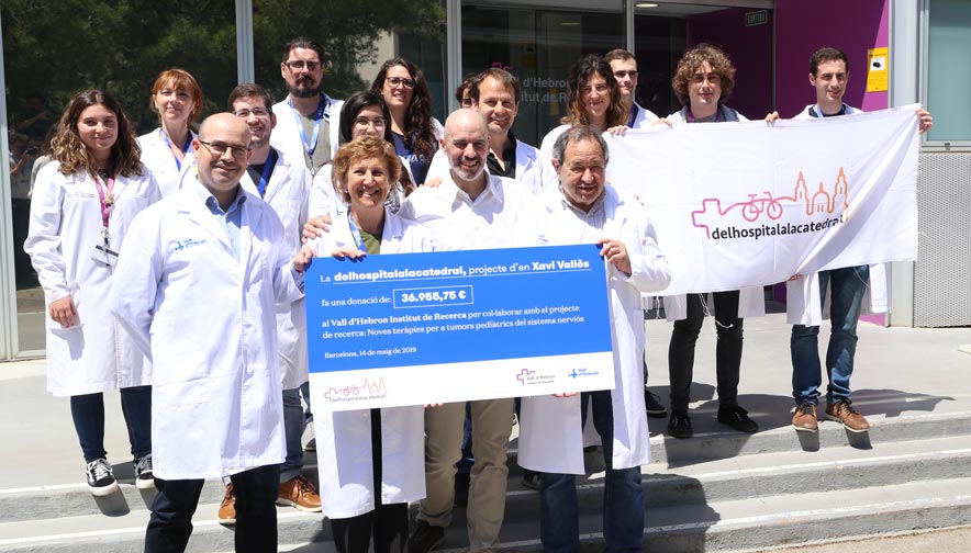 Xavi Vallès <a href="/delhospitalala1/">delhospitalalacatedral</a> aconsegueix 37.000€ per a la recerca en tumors pediàtrics del sistema nerviós. En concret, es destinaran a caracteritzar línies cel·lulars existents, establir models que imitin els càncers en ratolins i avaluar noves teràpies. bit.ly/2JF36rE