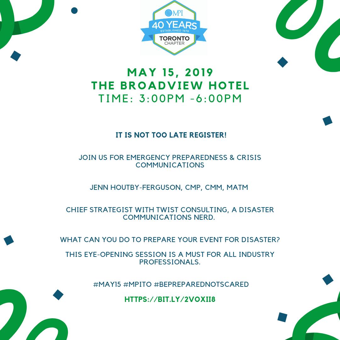 It isn't too late to register for tomorrow's #MPITO PD Session &amp; Just Networking at <a href="/BroadviewHotel/">Broadview Hotel</a> 

Register here: bit.ly/2I65M0W