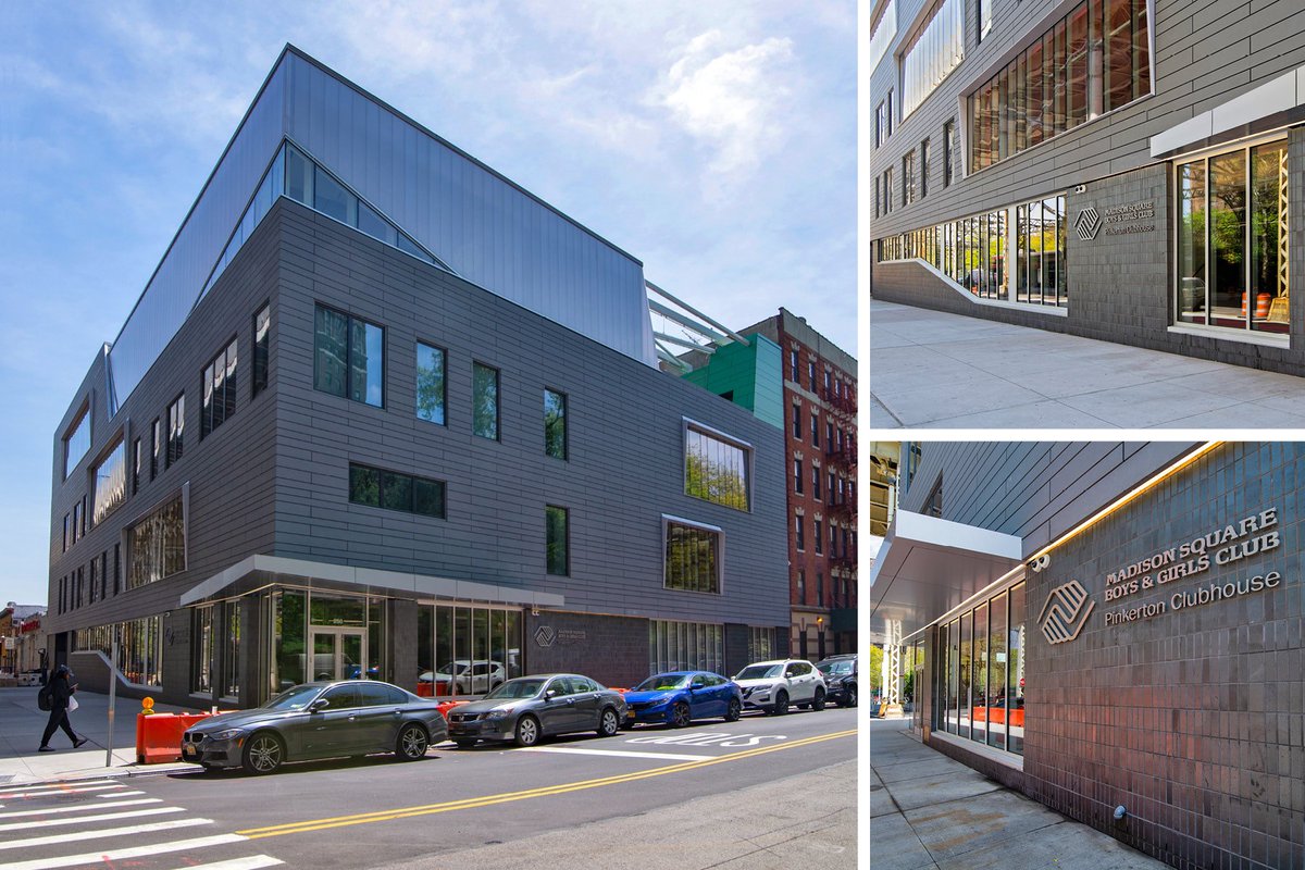 Take a look at the finished façade at MSBGC’s Pinkerton Clubhouse. Next up, we’ll take a step inside and tour this nearly complete 4-story community center in #Harlem. <a href="/MadisonBGClub/">Madison Square Boys & Girls Club</a> #ThePinkertonClubhouse #tgnickel #construction #NYC